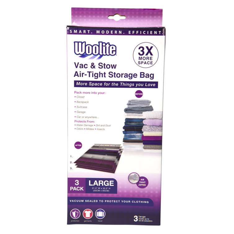 Woolite Moth Proof Vacuum Storage Bags & Reviews Wayfair